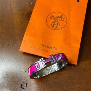 Hermes Clic Clac H enamel bracelet small